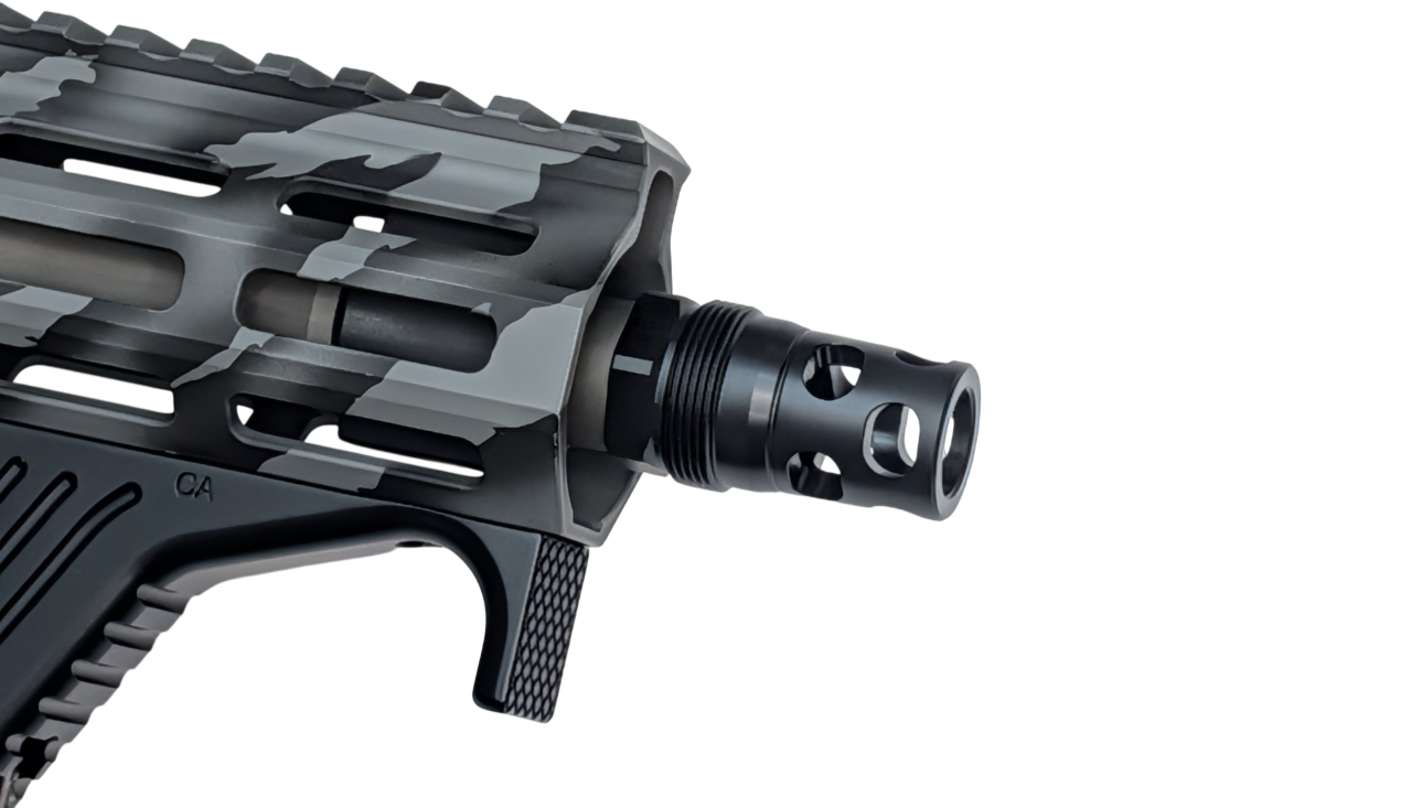 Comstock Compact Muzzle Brake (5/8-24, 45 cal) Plan-B Suppressor Mount - Image 3