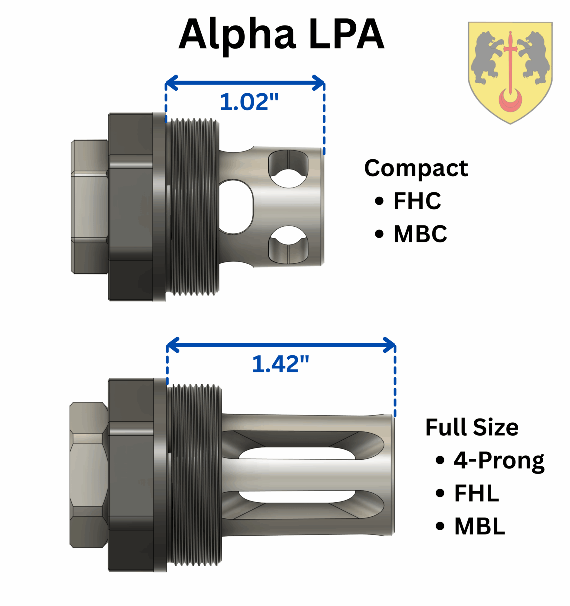 Comstock Titanium Low Profile Adapter (LPA) Plan-B Suppressor Adapter, Alpha - Image 5